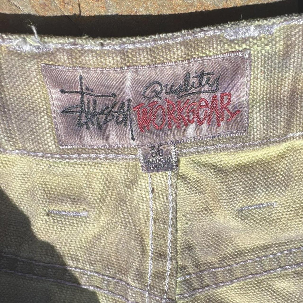 Overdye Reworked Stussy Canvas Double Knee Work Pants