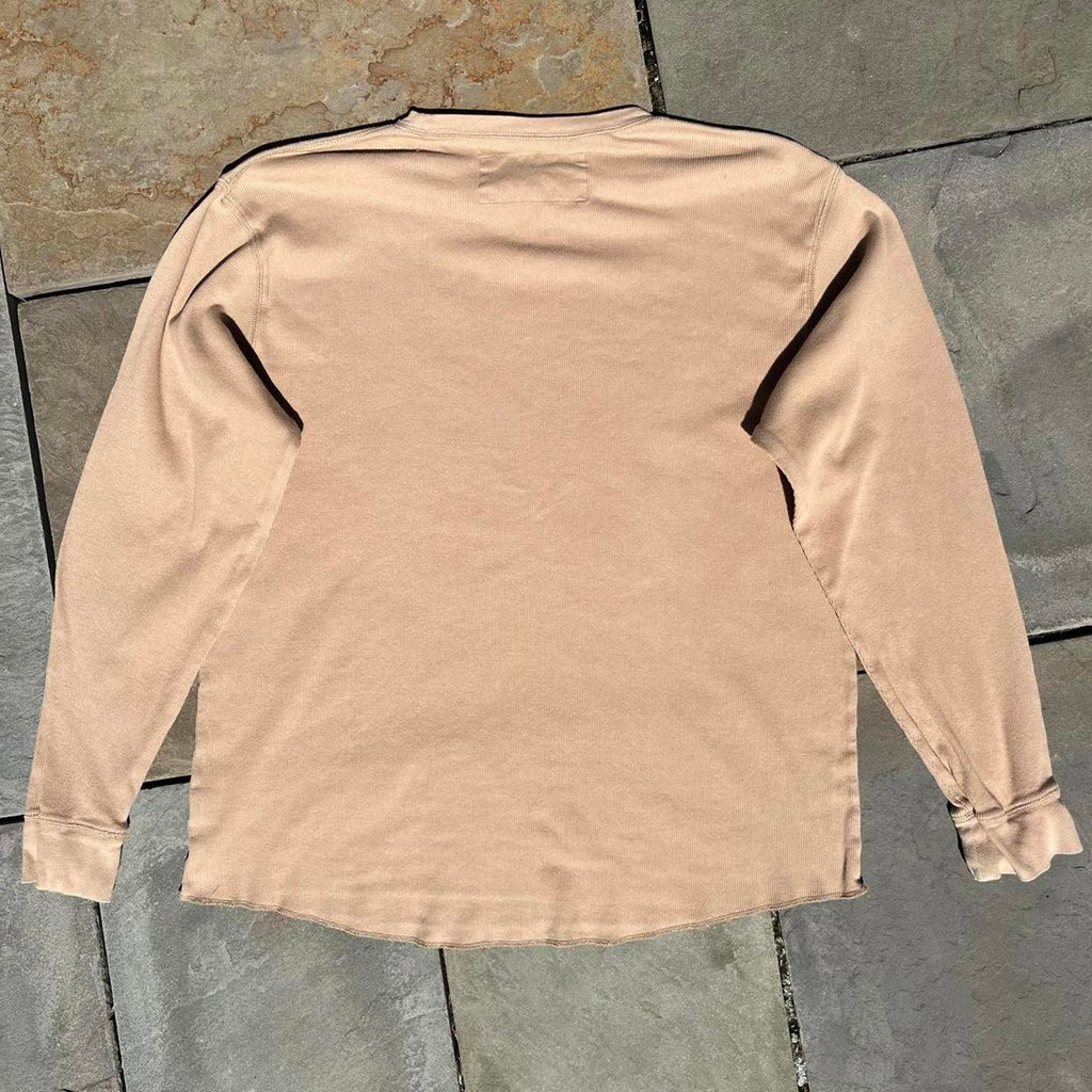 Neo-Vintage Y2K 2006 Tan Texture Knit Long Sleeve