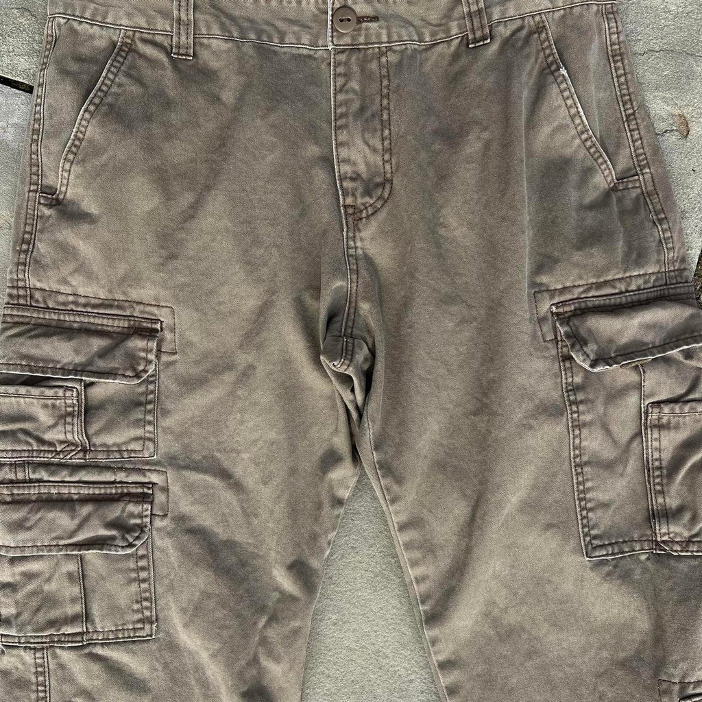 Brown Cargo Utility Pants