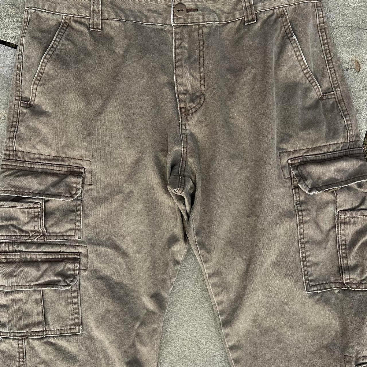 Brown Cargo Utility Pants