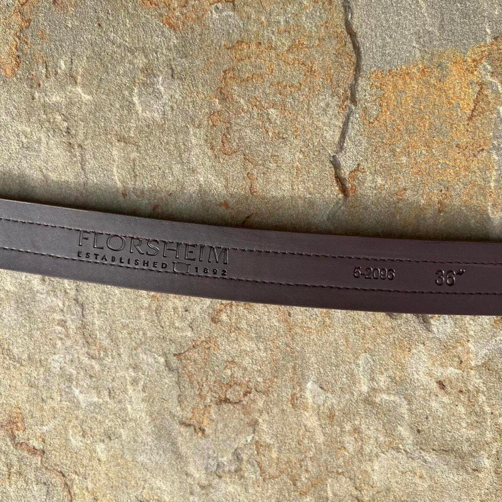 Y2K Brown Leather Rib Belt