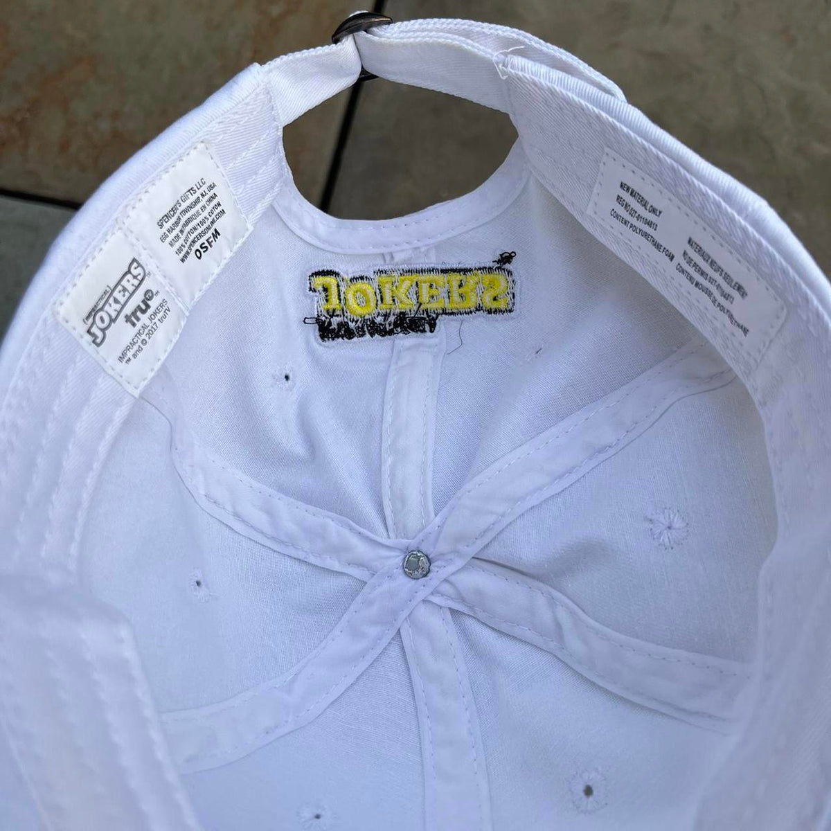 Impractical Jokers Hey MousTache White Strapback Dad Hat