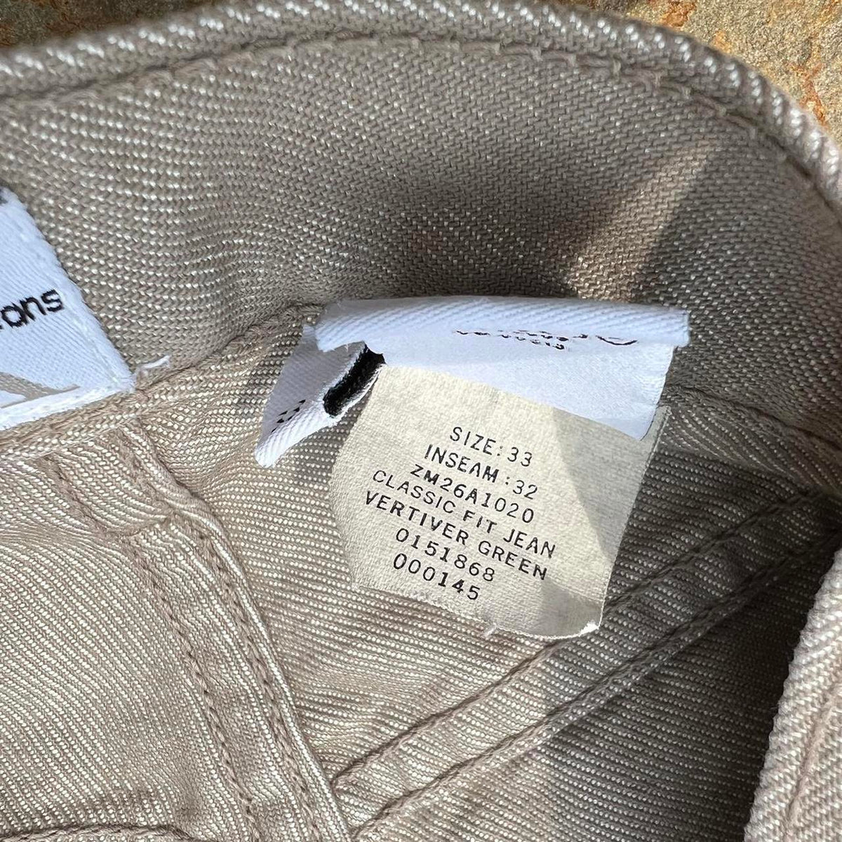 Vintage 90s Calvin Klein Tan Jeans Made in USA