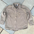 Khaki Olive Denim Utility Work Shirt
