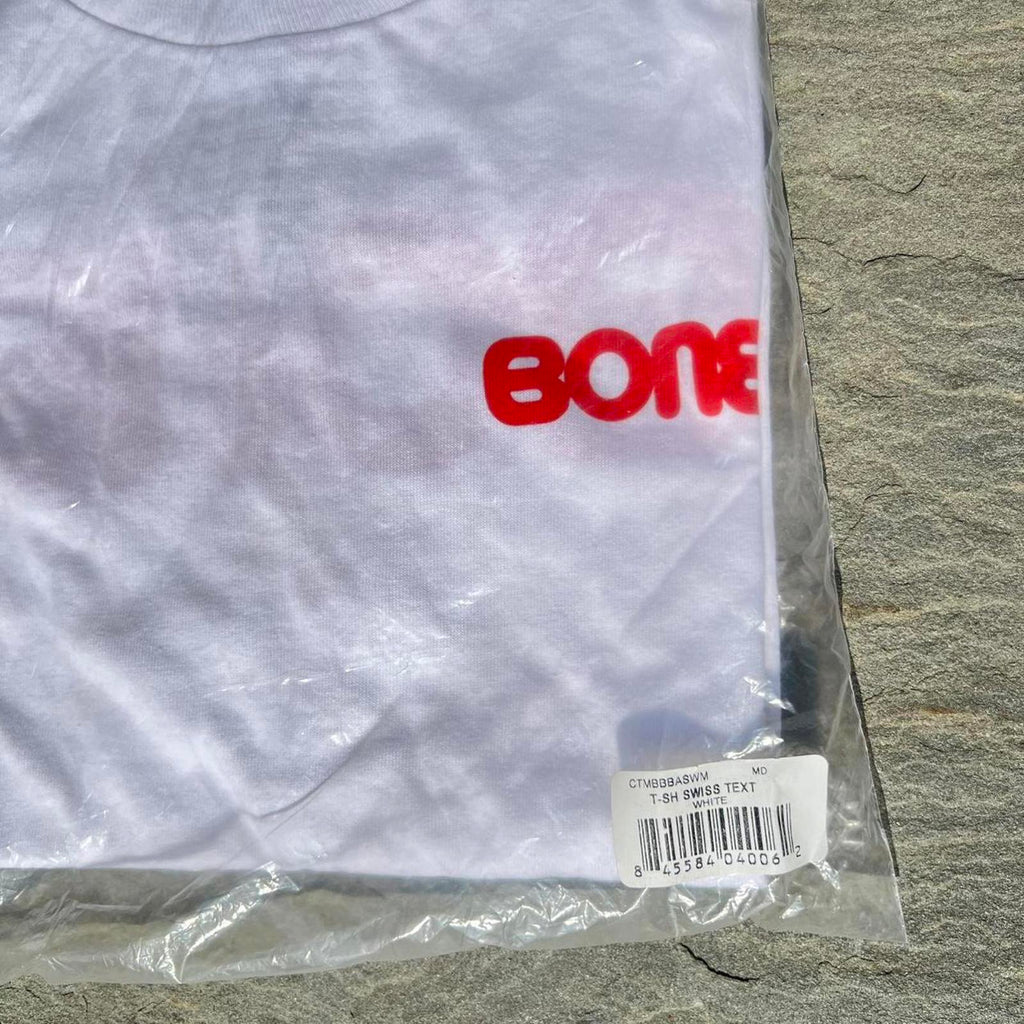 NWT Bones Swiss White T-shirt Red Logos