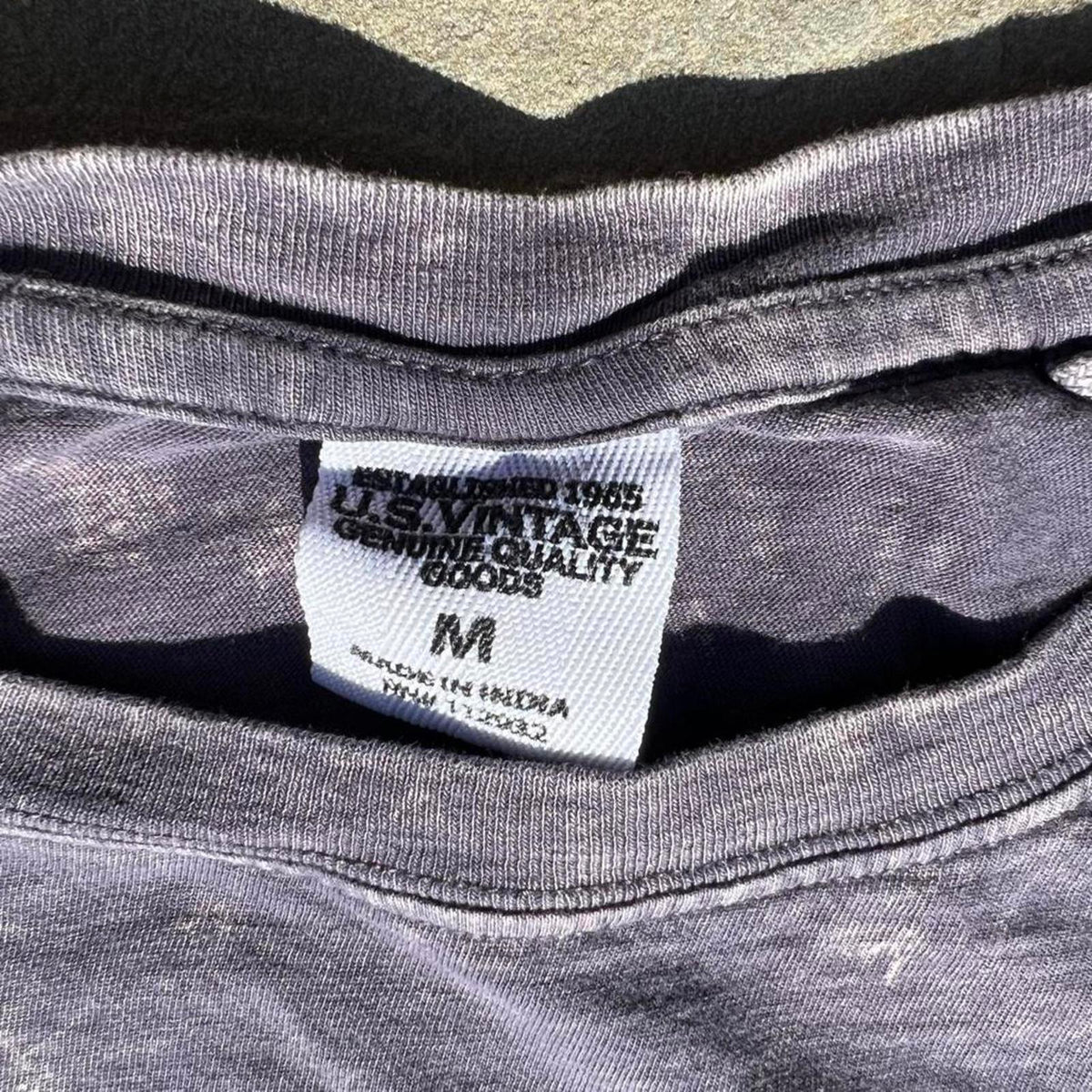 Gentlemen’s Race Grey Purple Acid Wash Long Sleeve T-Shirt