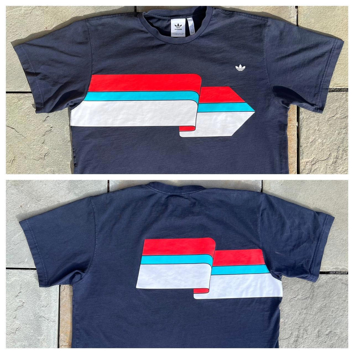 Adidas Front and Back Wraparound Graphic T-Shirt