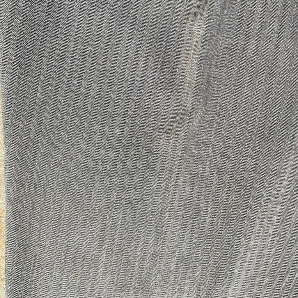 Neo-Vintage Y2K Grey Tan Herringbone Knit Pleated Pants