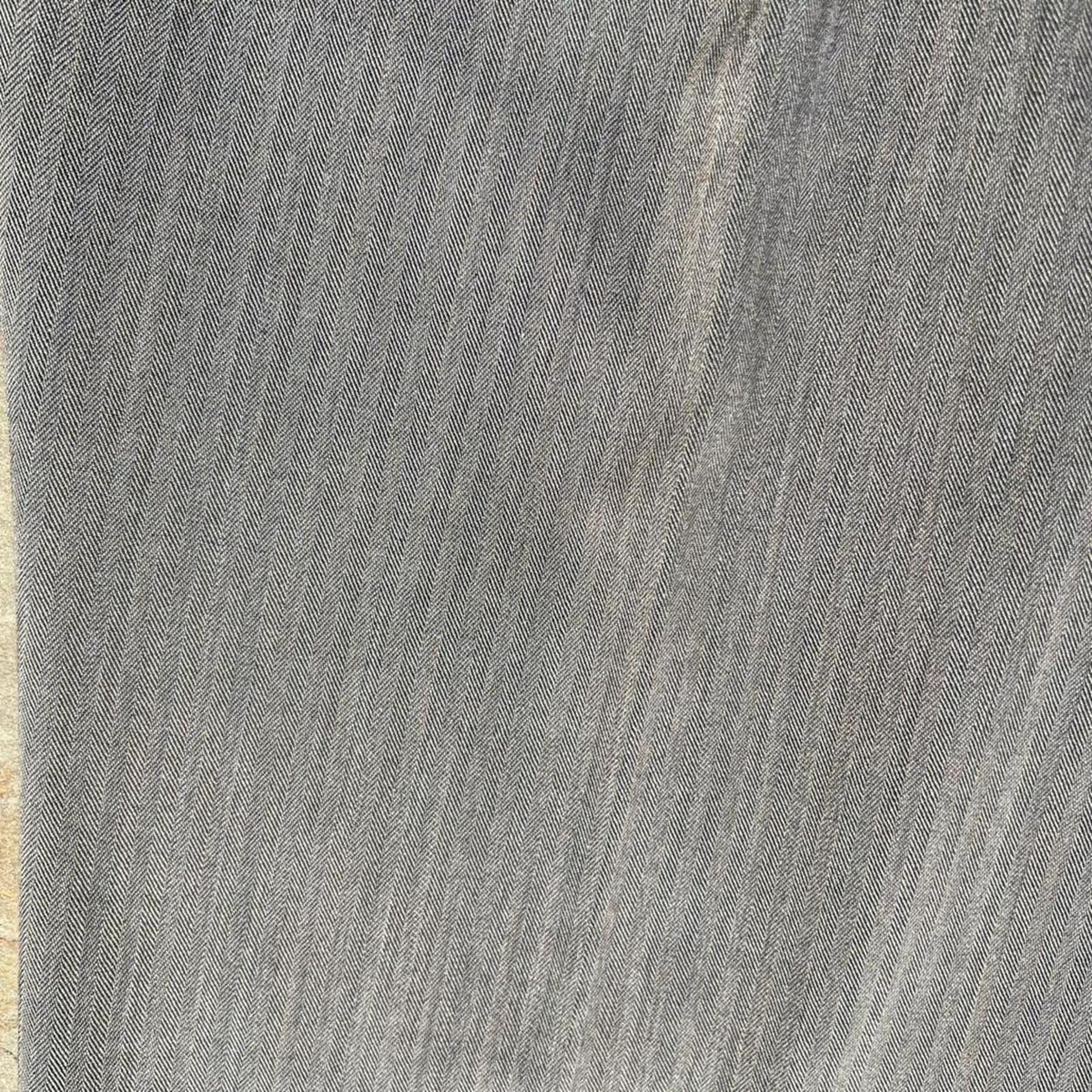 Neo-Vintage Y2K Grey Tan Herringbone Knit Pleated Pants