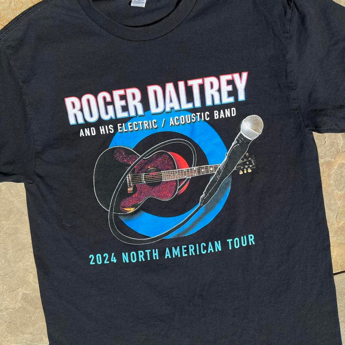 Roger Daltrey 2024 North America Tour Black Concert Tee