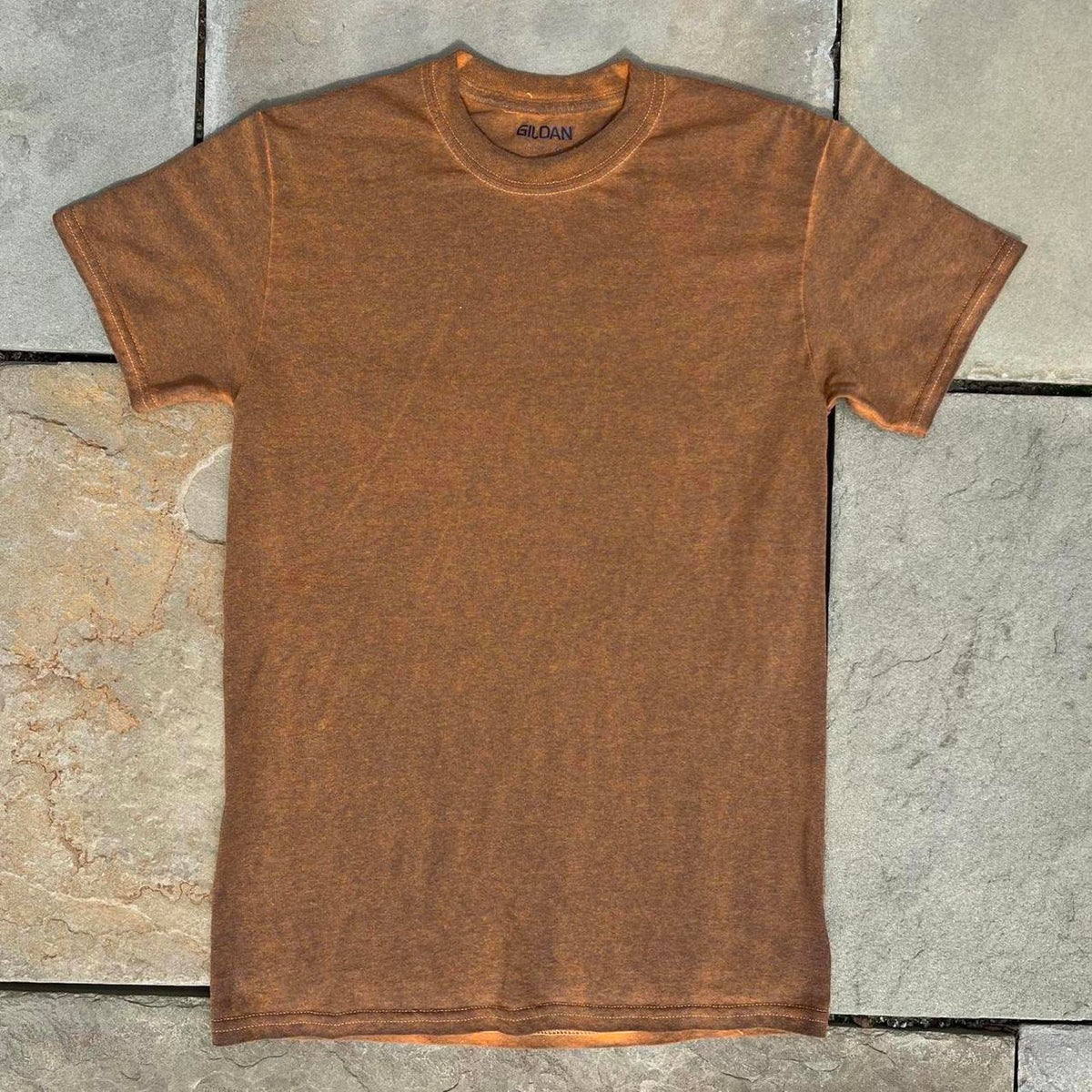 Brown Blue Overdyed Reworked T-Shirt