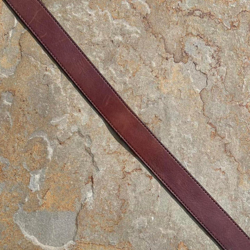 Y2K Brown Leather Belt Made in USA