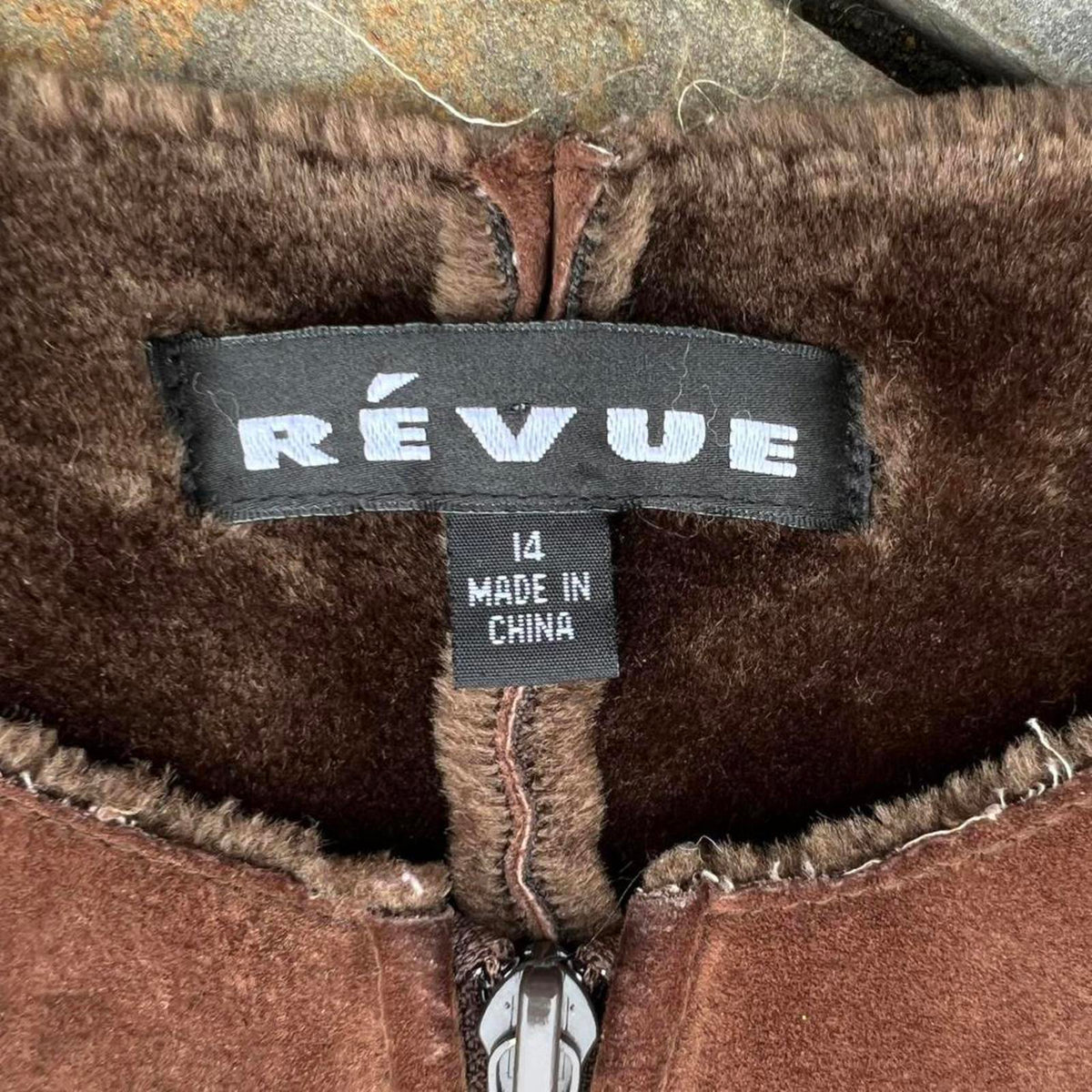 Vintage 90s Brown Genuine Suede Leather Vest