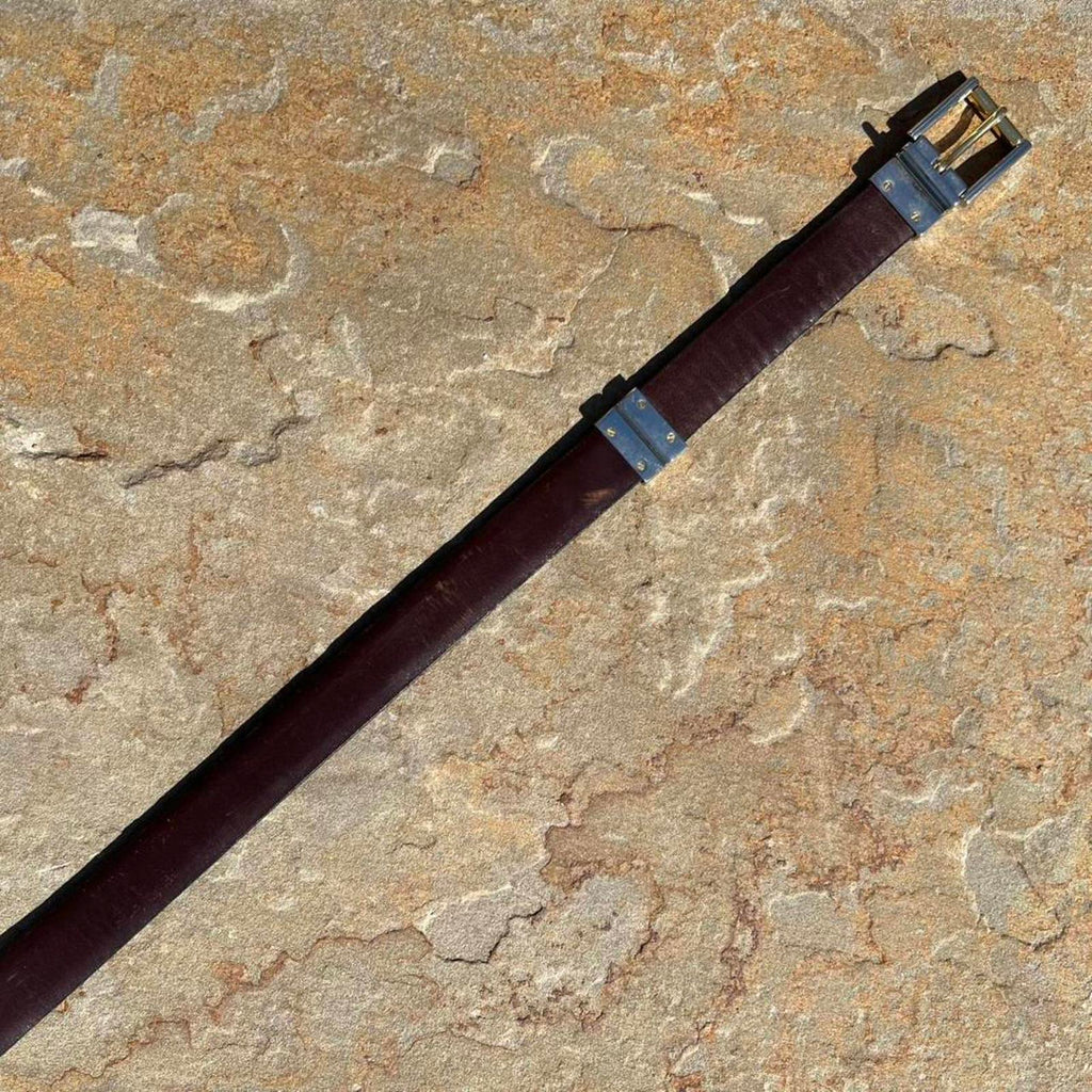 Vintage 80s Sectional Reversible Brown/Black Leather Belt