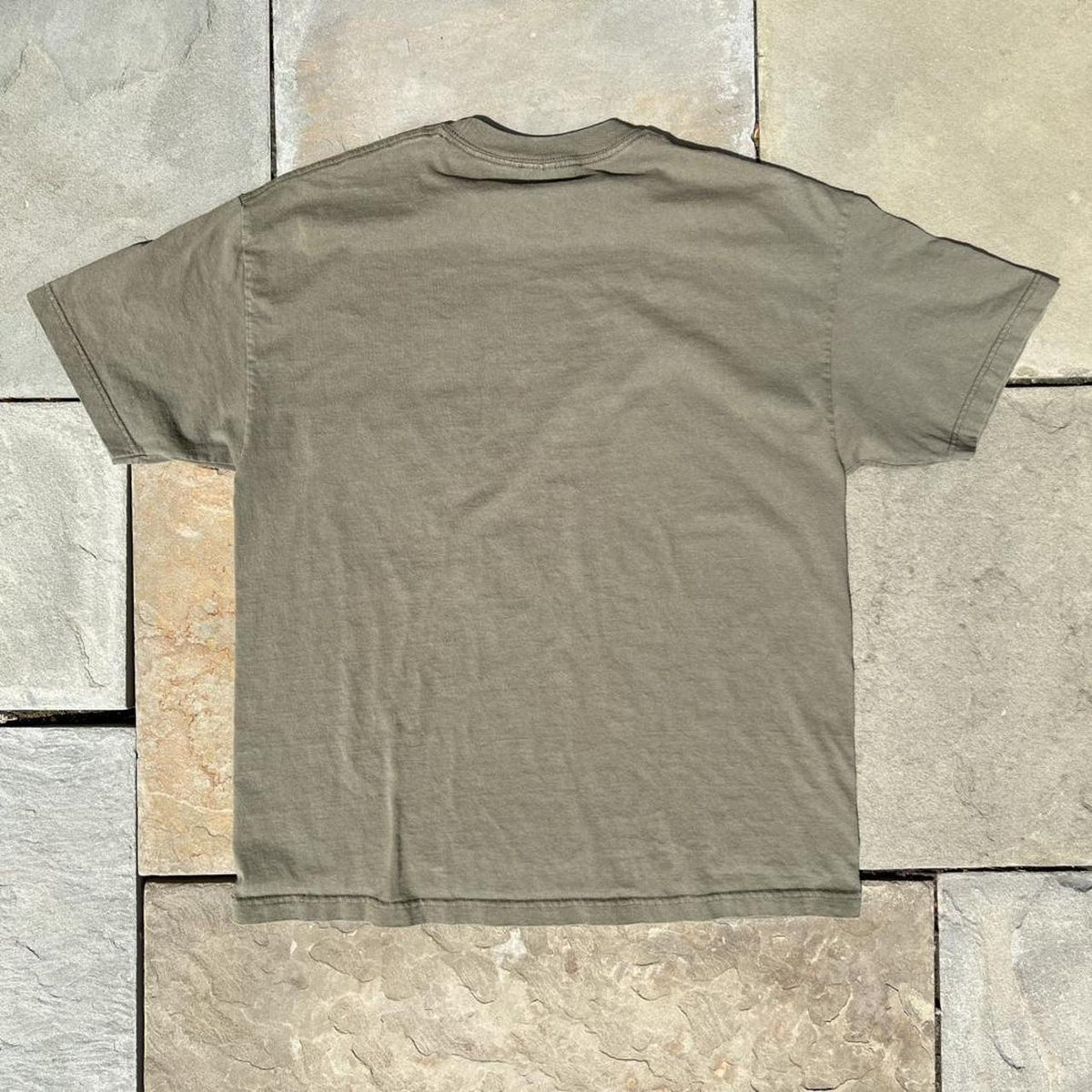 Neo-Vintage Y2K USA Olive Green Graphic T-shirt