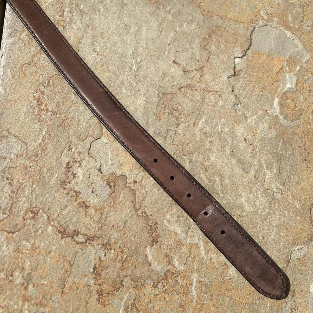 Vintage Y2K Coach Minimalist Brown Leather Belt