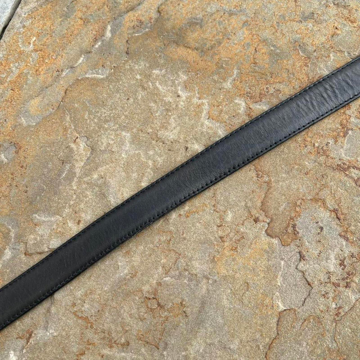 Vintage 90s Very Dark Olive Brown Belt Made in USA