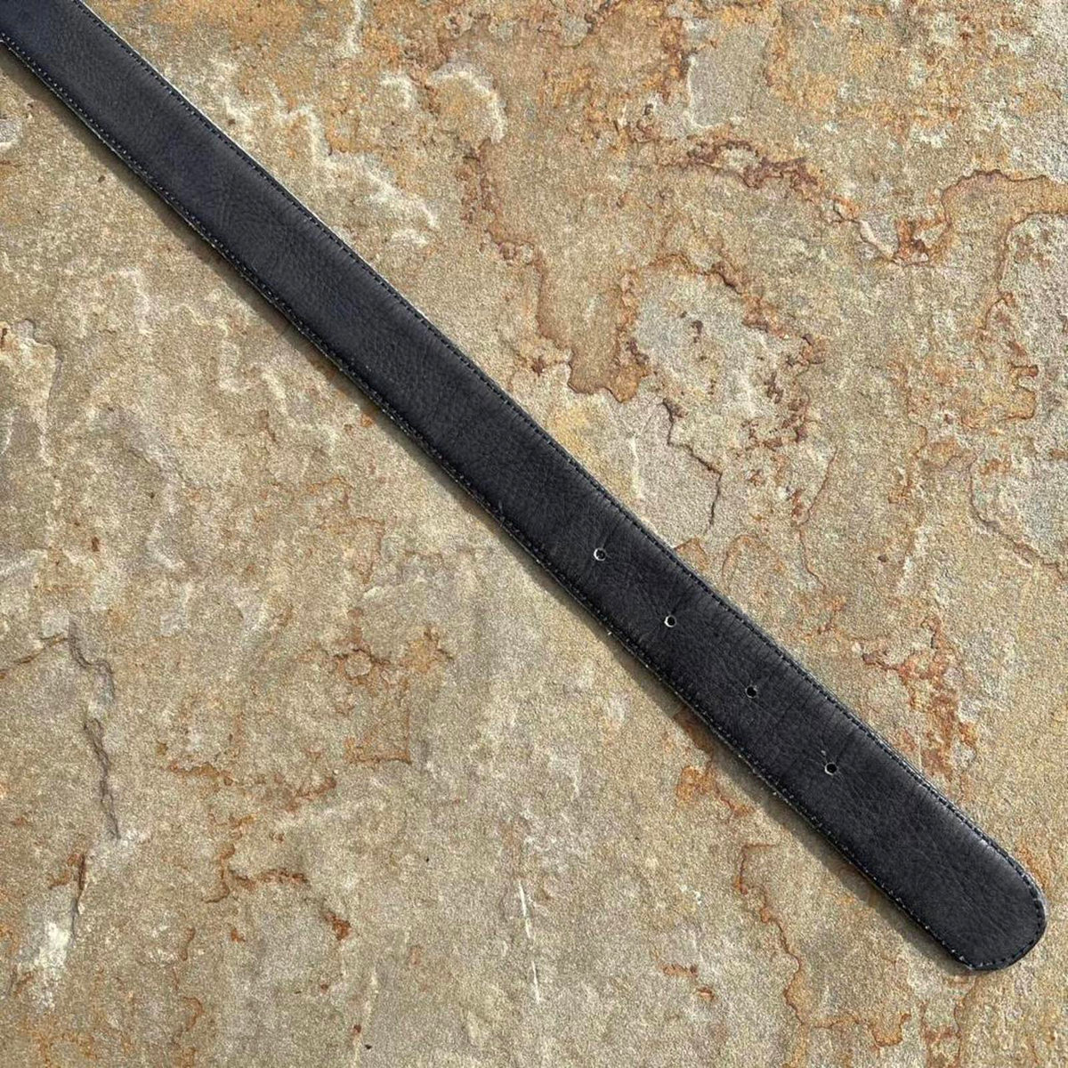 Vintage 90s Reversible Black/Grey Leather Belt