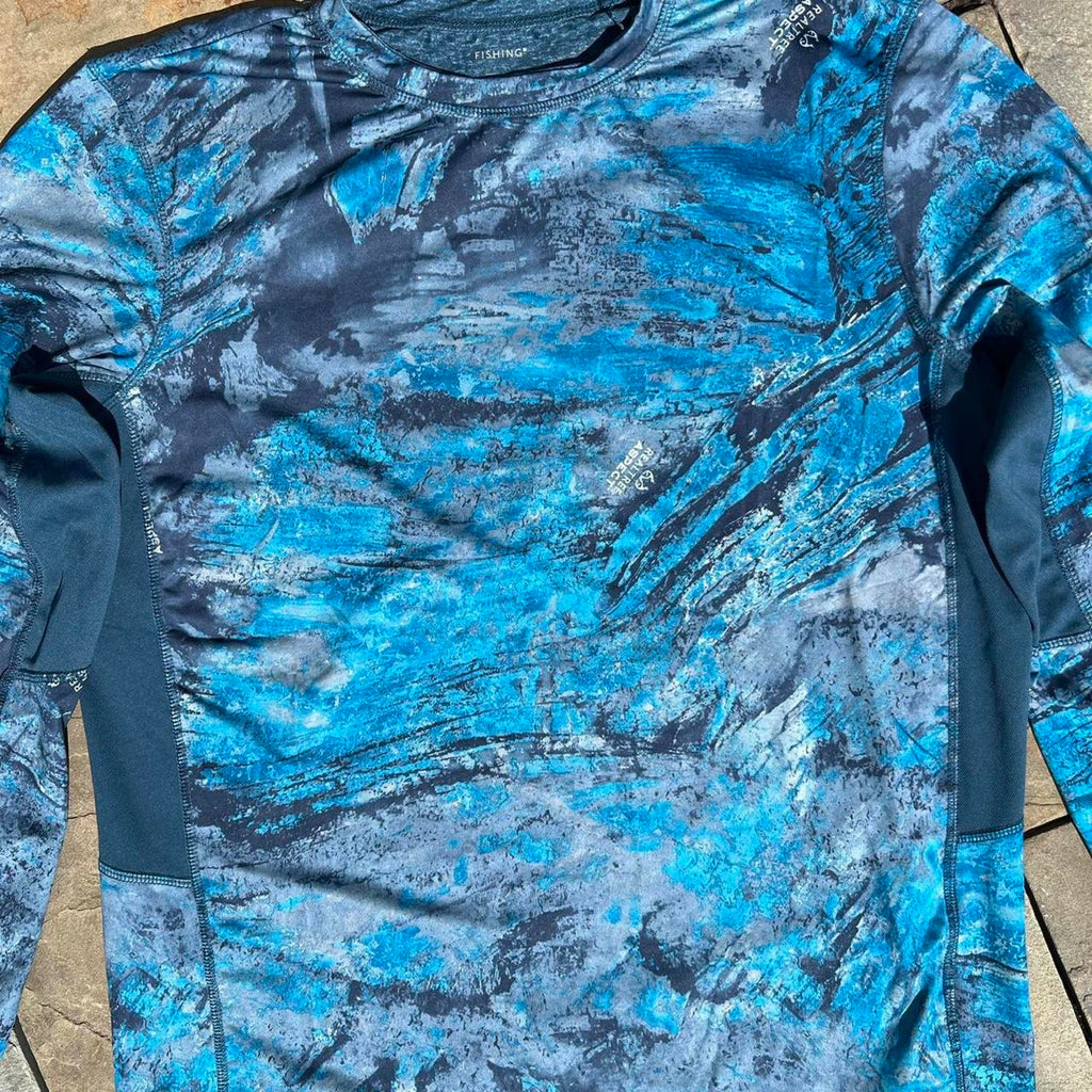 RealTree Aspect Fishing Pattern Camo Wicking T-shirt