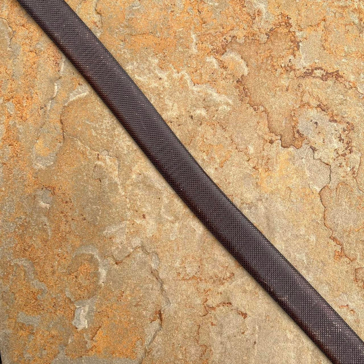 Vintage 90s Dark Brown Embossed Italian Leather Belt