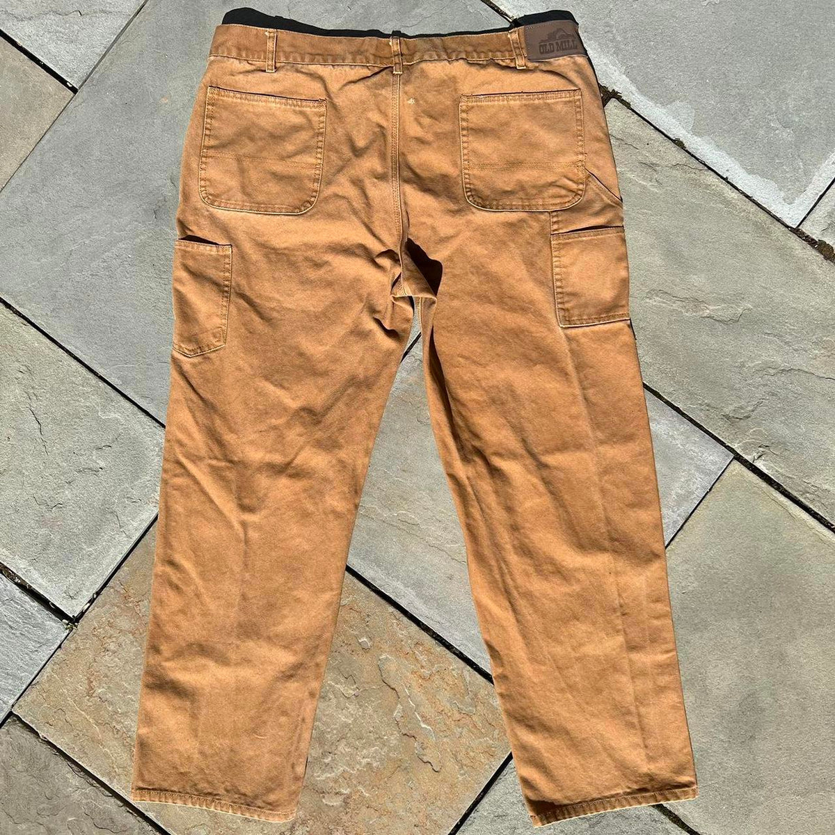 Y2K Brown Canvas Carpenter Utility Work Pants
