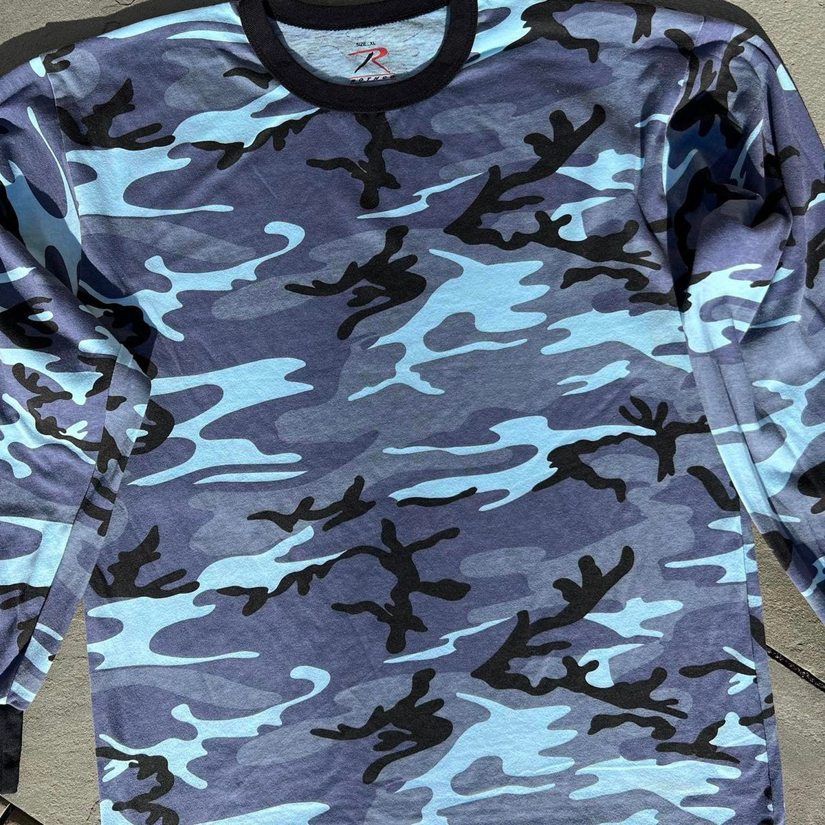 Blue Camo Long Sleeve Shirt