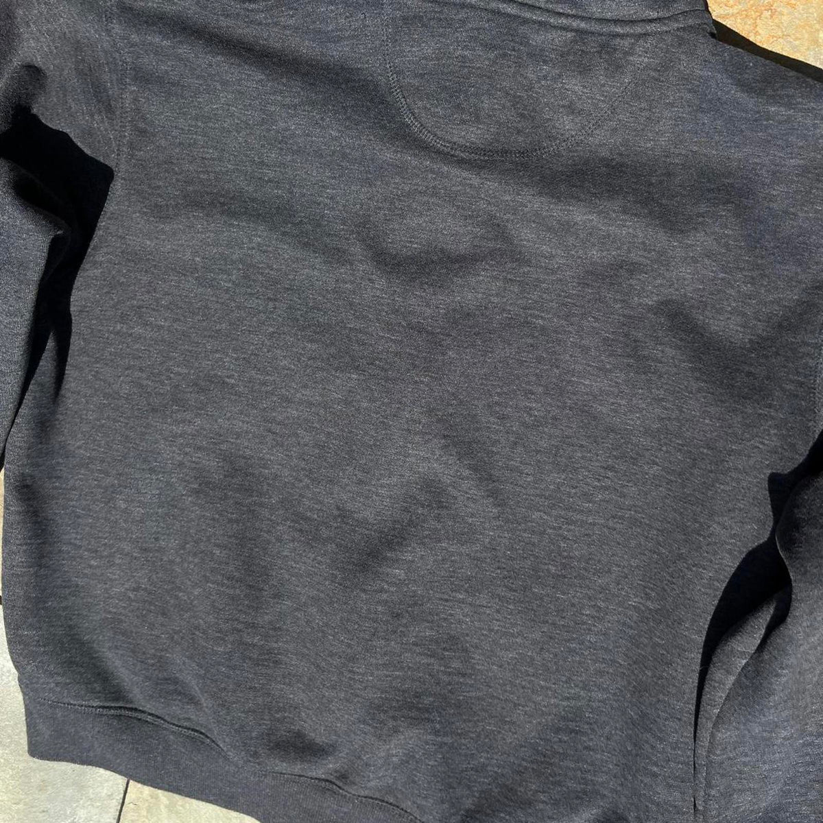 Dark Grey Heather Zip Hoodie