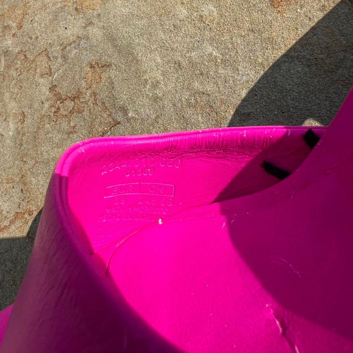 Hot Pink Mule Heels