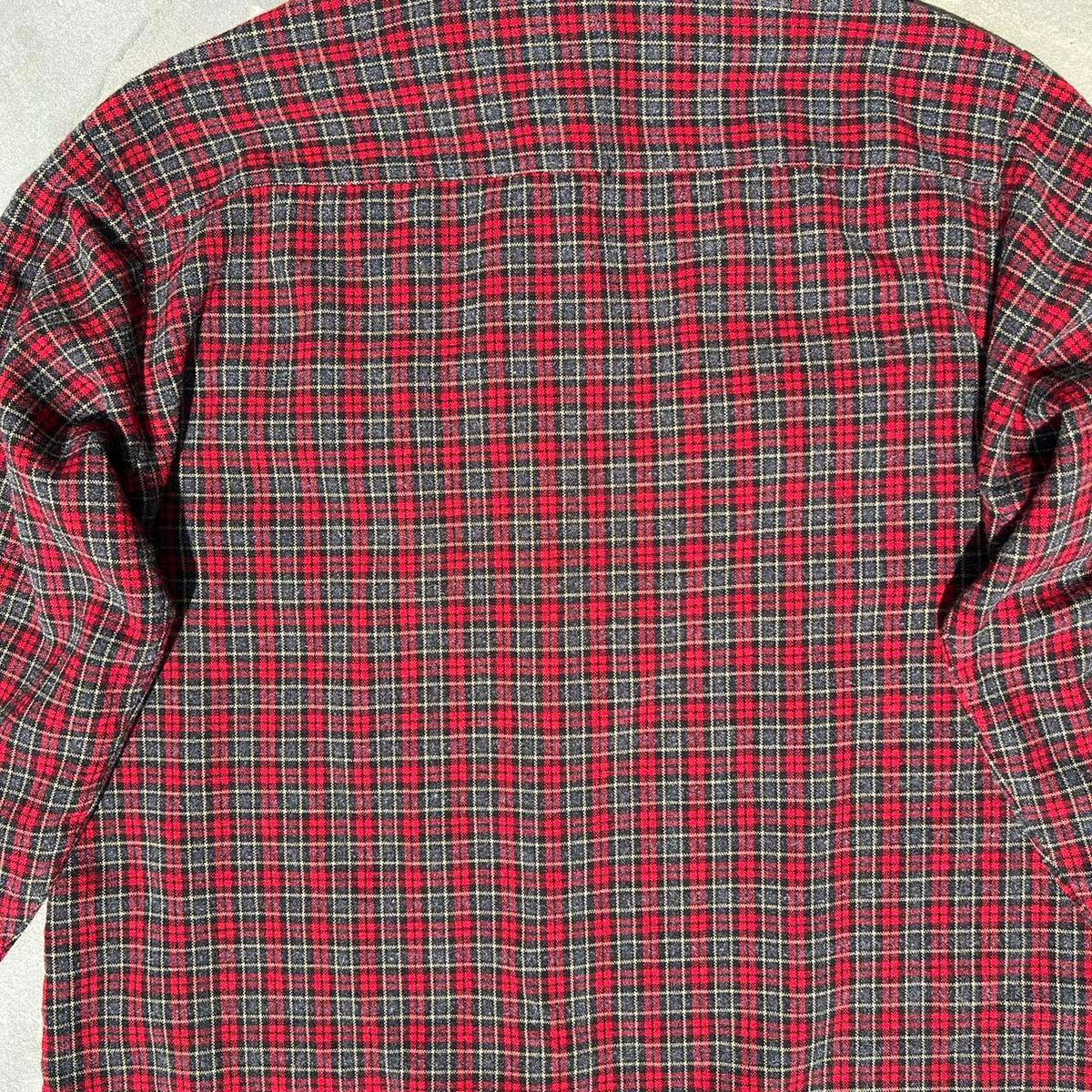 Vintage 90s Woven Plaid Work Shirt