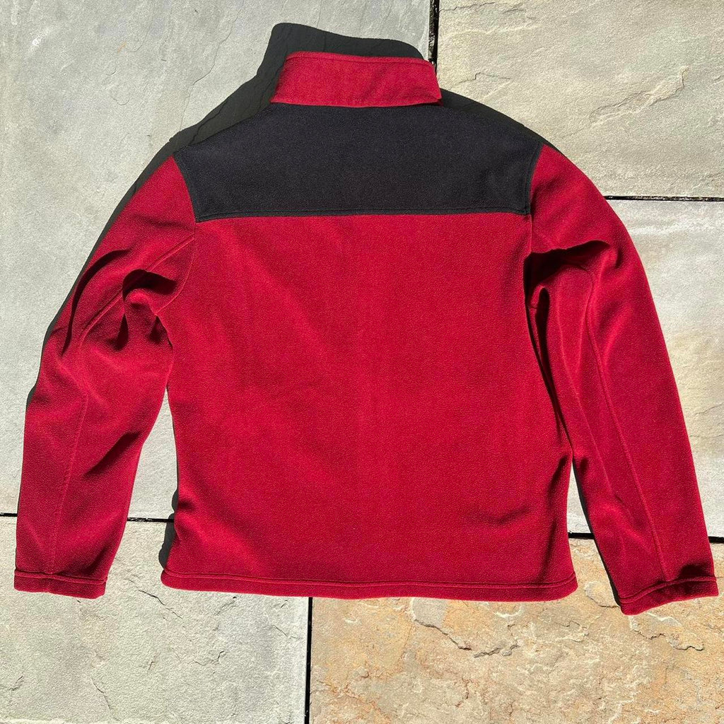 Tommy Hilfiger Red and Black Colorblock Fleece Jacket