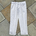 Neo-Vintage Greige Distressed Pleated Trousers