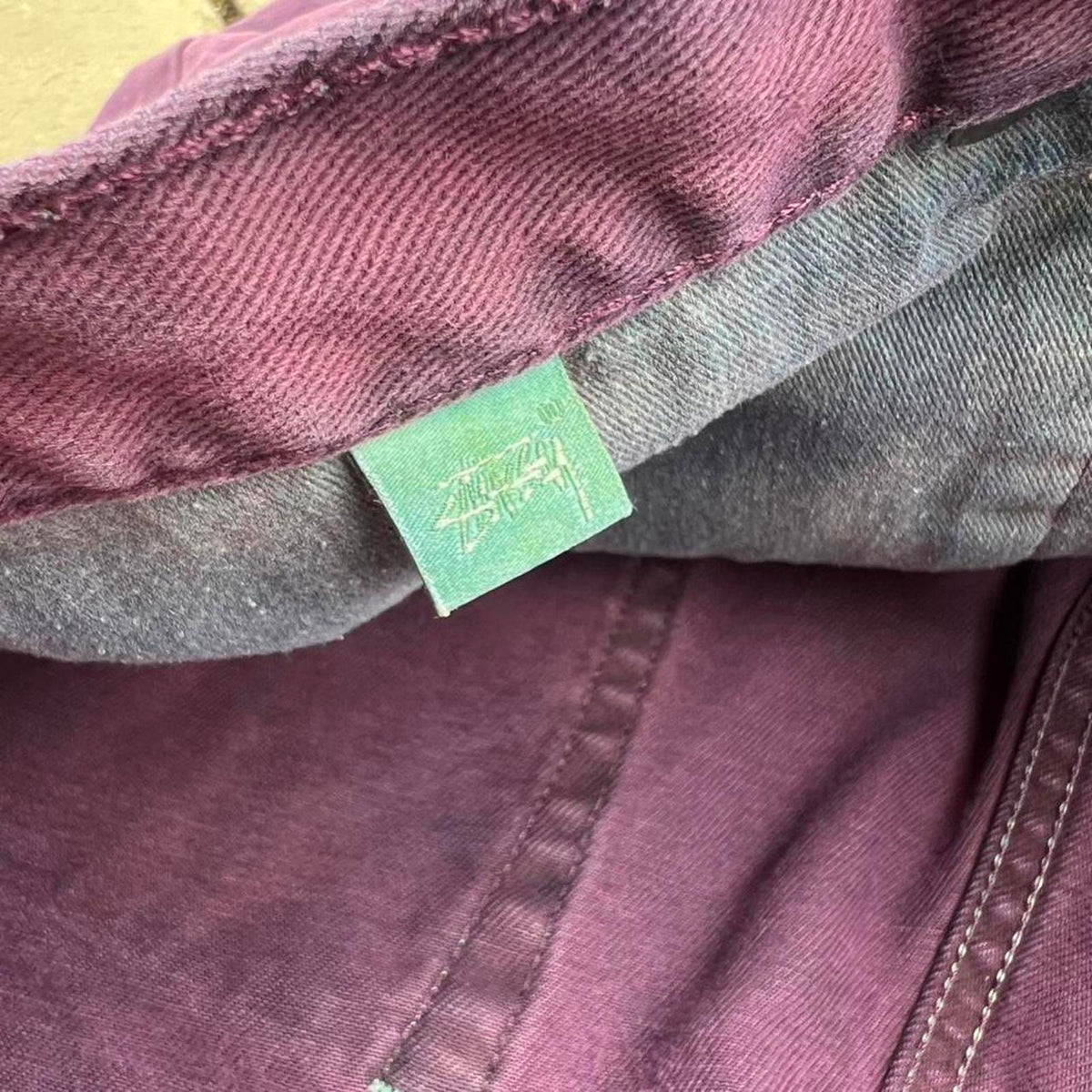 Double Purple Wash Reworked Stussy Big Ol Jeans