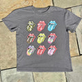 The Rolling Stones Multi Color Hot Lips Logo Band Tee