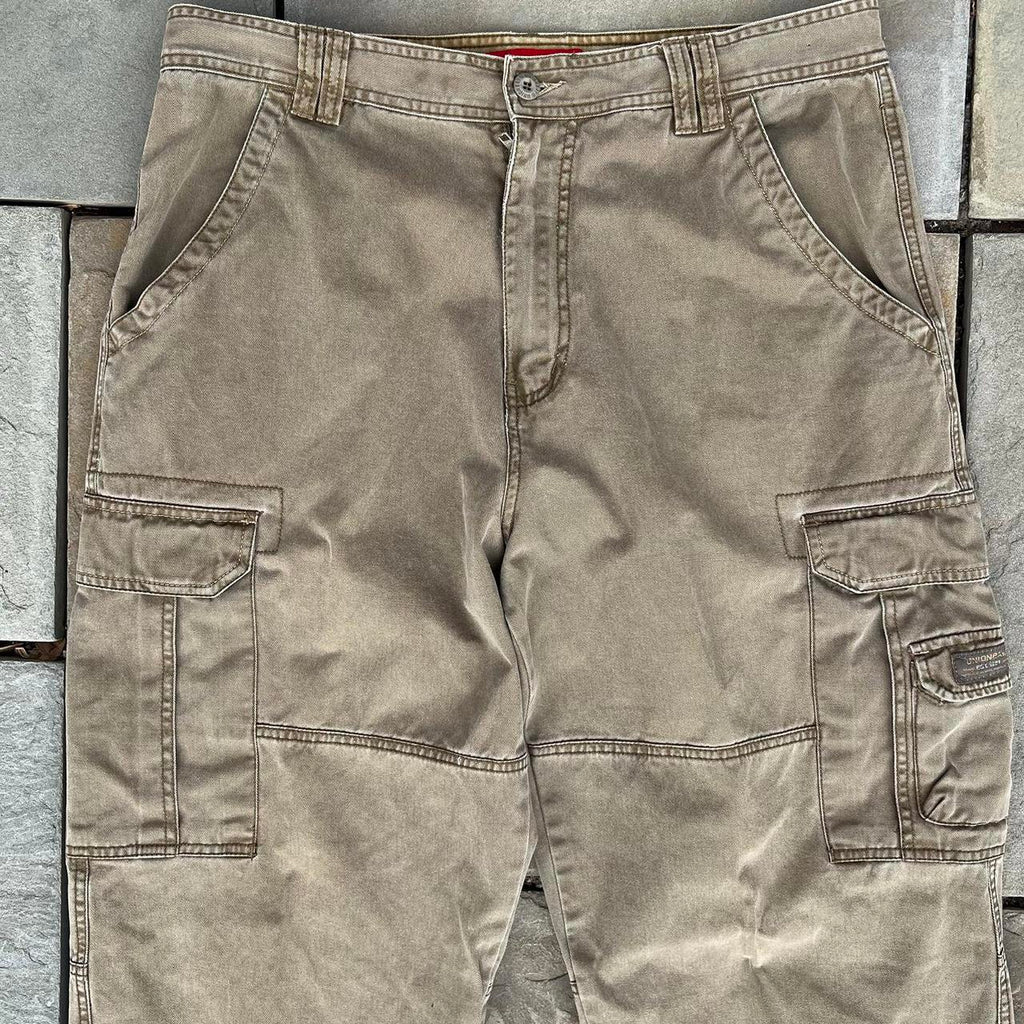 Y2K Utility Cargo Pants Dark Khaki
