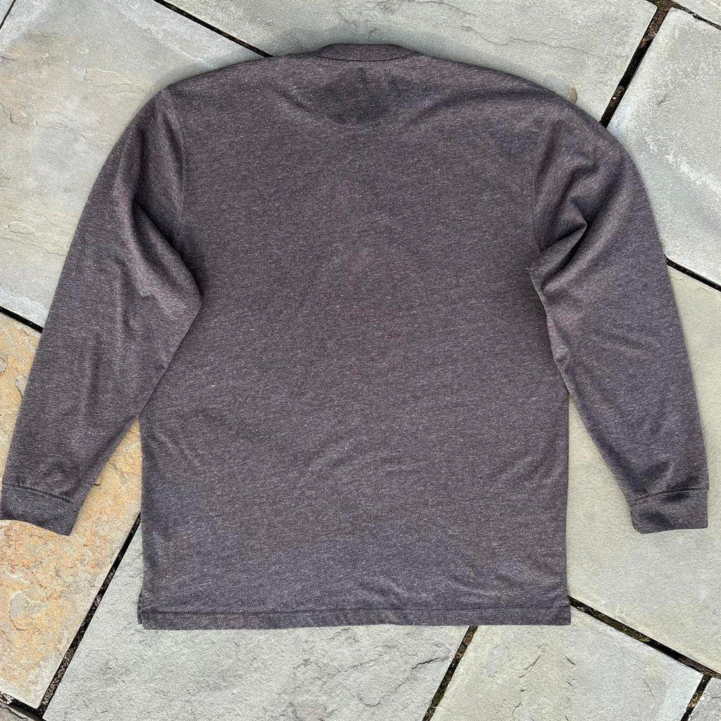 Y2K Brown Heather Henley