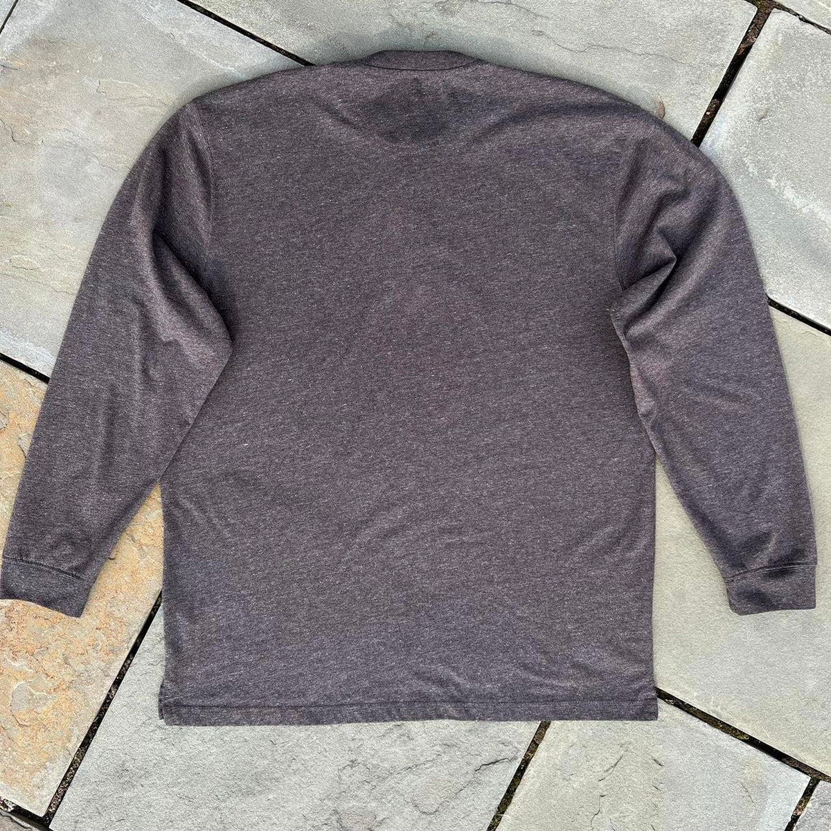 Y2K Brown Heather Henley