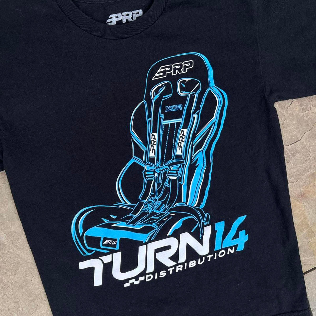 PRP Off Road Seats x Turn 14 Collab Black T-shirt