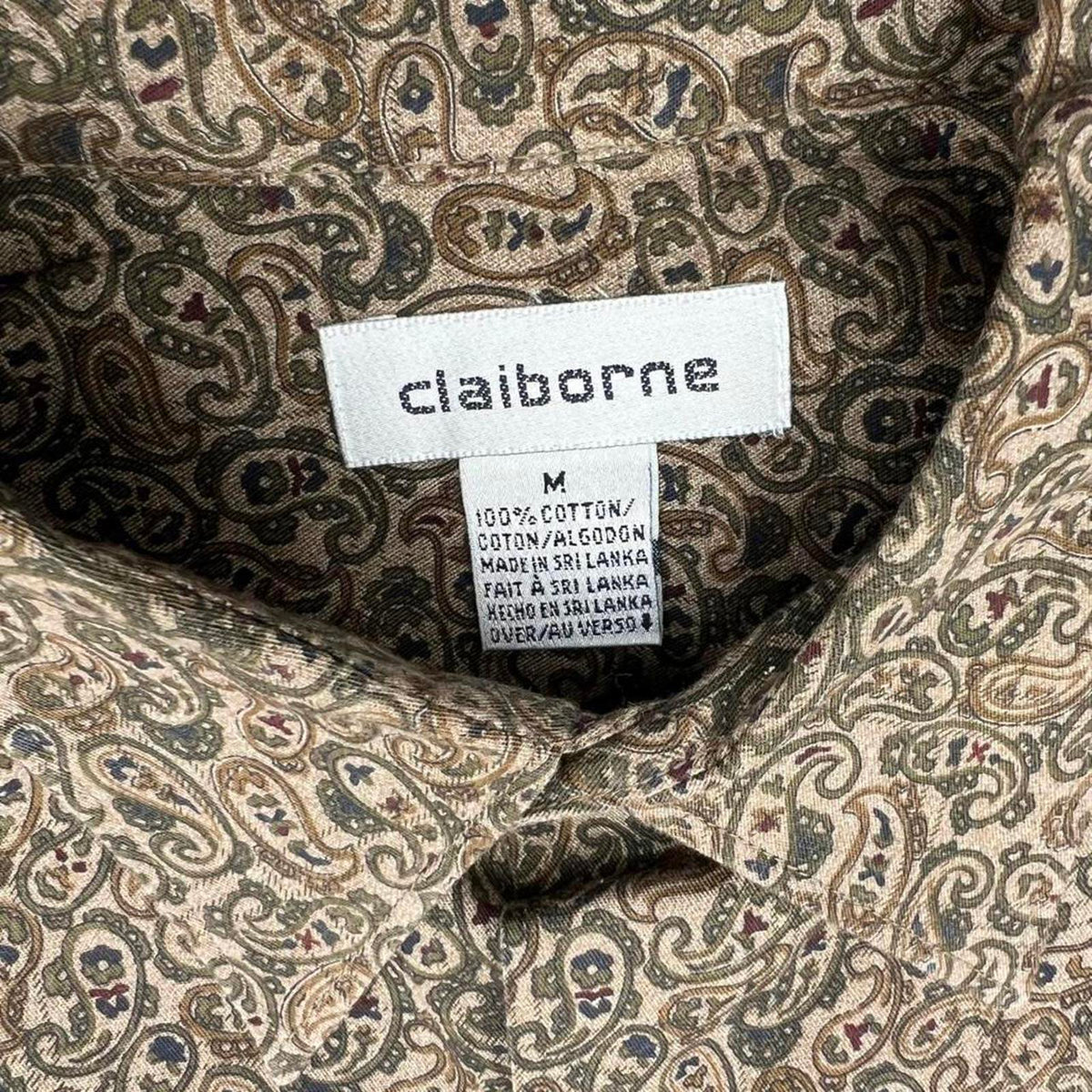 Vintage 90s Paisley Pattern Button Down Shirt