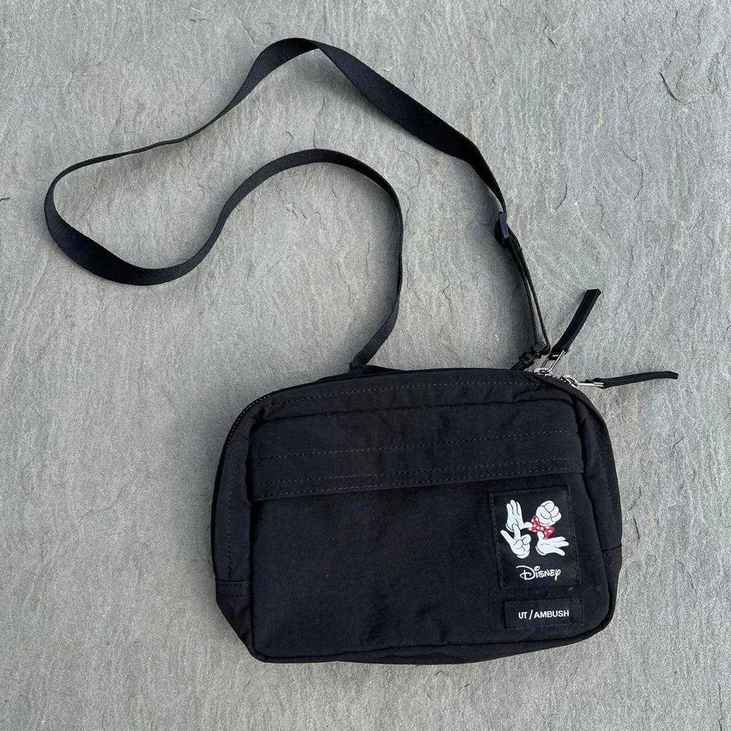 Ambush Uniqlo Disney Mickey Minnie Mouse Black Utility Bag