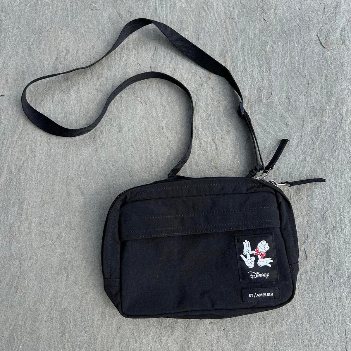 Ambush Uniqlo Disney Mickey Minnie Mouse Black Utility Bag