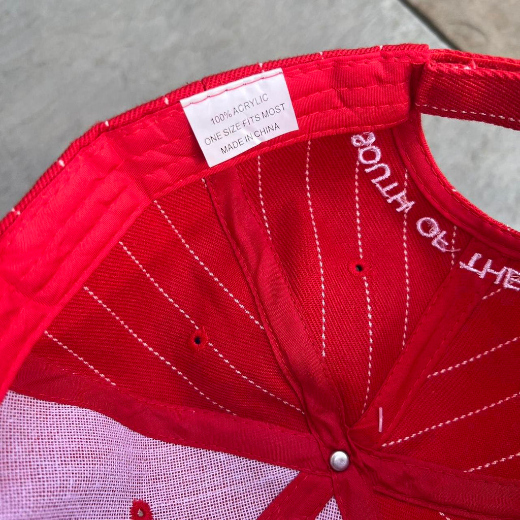 South of the Border Red Pinstripe SOB Strap-back Hat