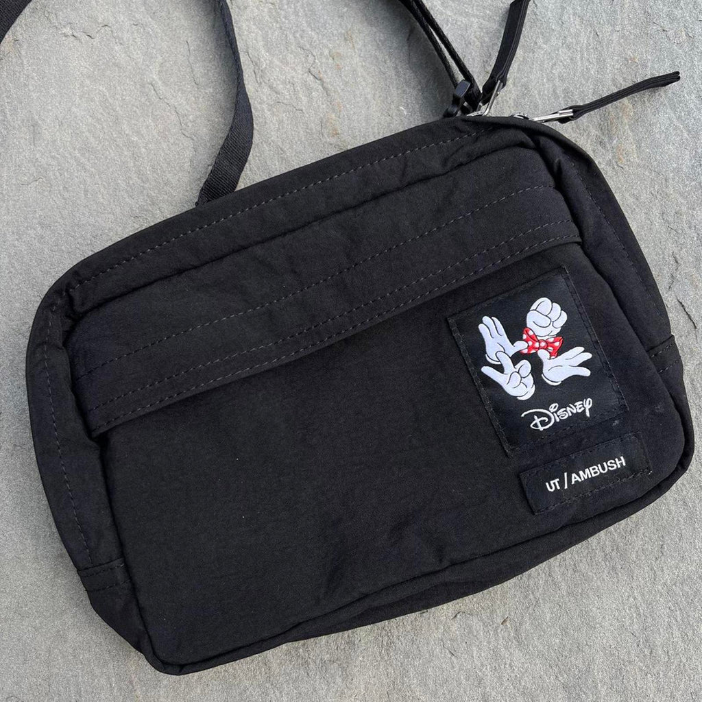 Ambush Uniqlo Disney Mickey Minnie Mouse Black Utility Bag