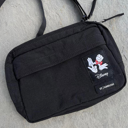 Ambush Uniqlo Disney Mickey Minnie Mouse Black Utility Bag
