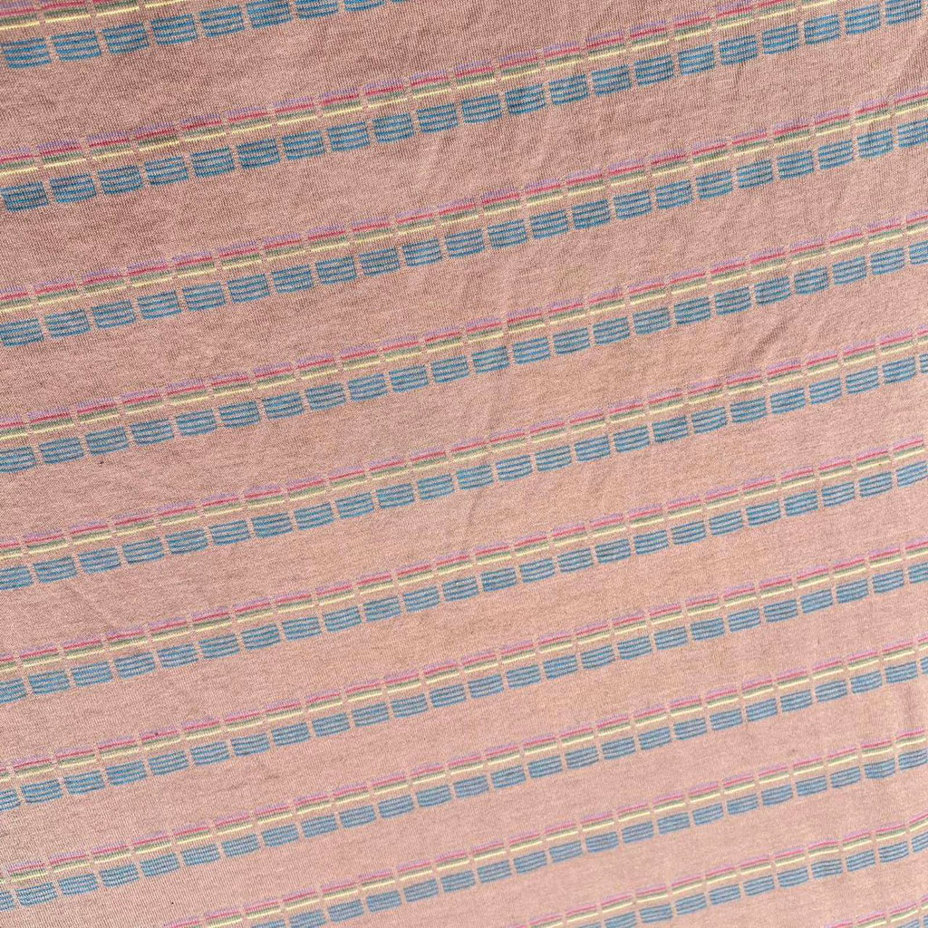 Vintage 80s Multi Stripe Contrast Collar Polo