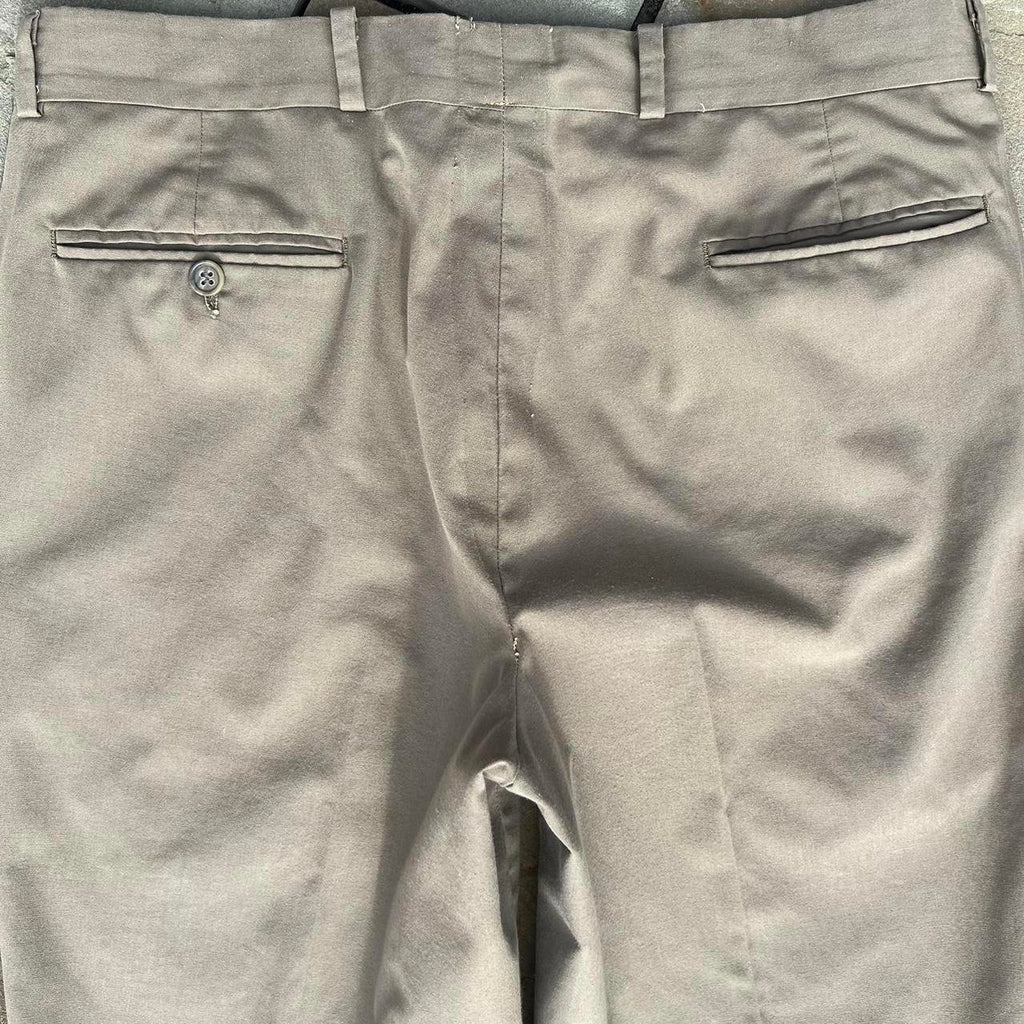 Vintage 90s Tailored Flat Front Khaki Dress Pants