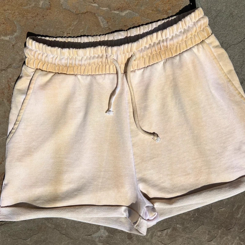 Earth Yellow Garment Dyed Sweat Shorts