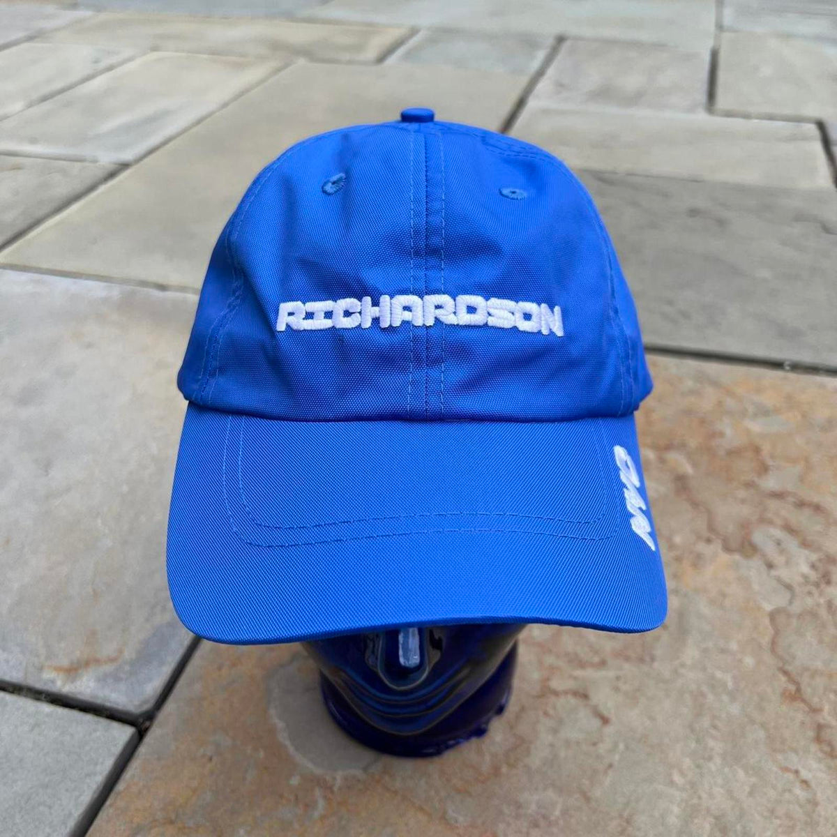 NWT Richardson NYC Blue Nylon Strapback Hat