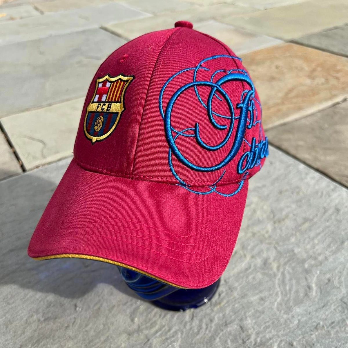 FCB Football Club Barcelona Dark Red Flexfit Hat