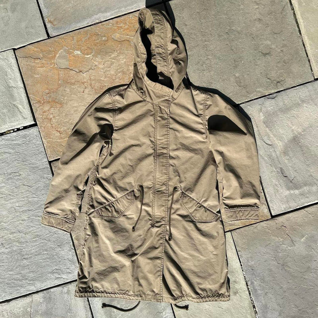 Uniqlo Khaki Poplin Mid Length Jacket