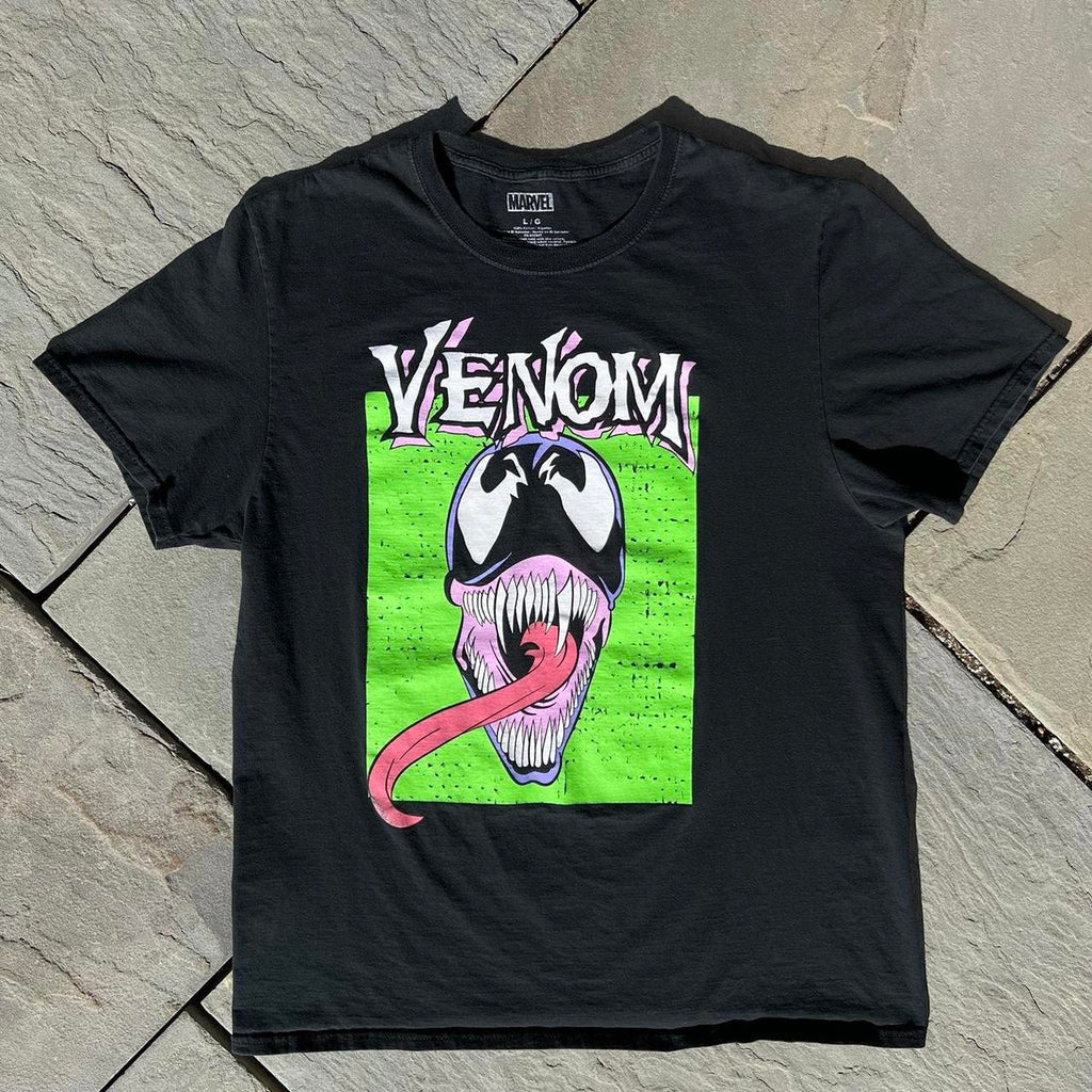 Venom Marvel Spiderman Black T-Shirt